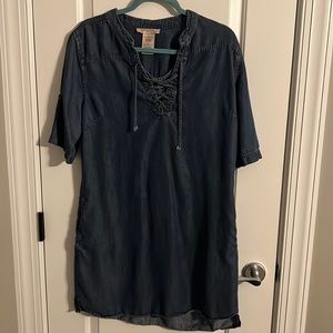Philosophy women’s denim dress. Size Large.